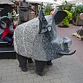 Sochy zvířátek na trhu, Riga