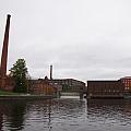 Tampere rapids and parks around and power station