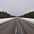 Neverending road to Lapland