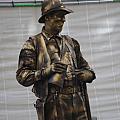 moving statue which I met on the busy streets