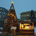 Medový vánoční stromek na moravském náměstí