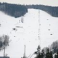 Výhled na sjezdovku v Karlově