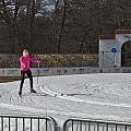The ski track in front of Hvezda park